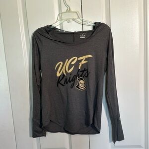 UCF Knights Champion dark grey scoop neck hooded pullover, size small